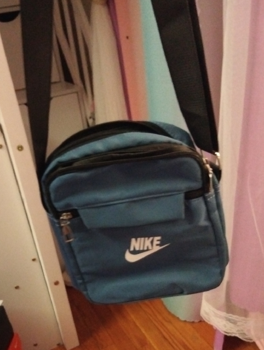 Blue Nike Cross Body Bag Very Cute And Tactical - Picture 2 of 8